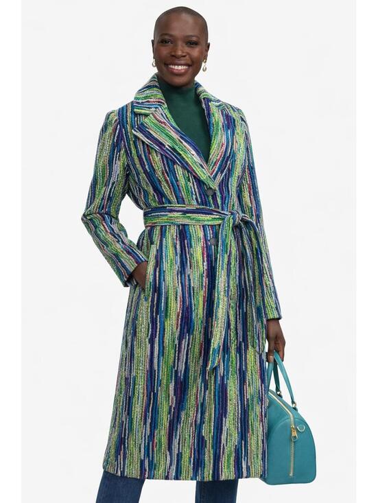 kathy ireland Jackets & Blazers - NWT Kathy Ireland Fashion 360 Faux Wool Belted Duster Coat Large